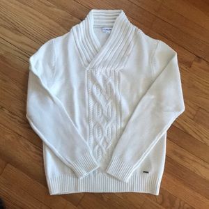 Calvin Klein Shawl Ribbed Sweater